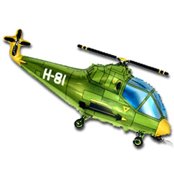 FM фигура большая 901667 Вертолет 22/38* Фольга Зеленый