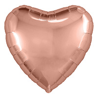 Agura сердце 30'/ 76,5 см (в упаковке) розовое золото 755839 Фольга