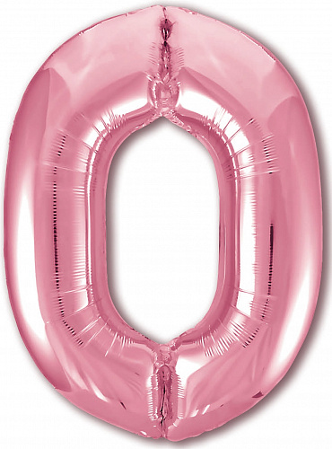 Agura Цифра 0 Slim Розовый Фламинго 755358 Фольга в упаковке
