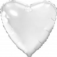 Agura сердце 19' /белый блеск 757970 Фольга
